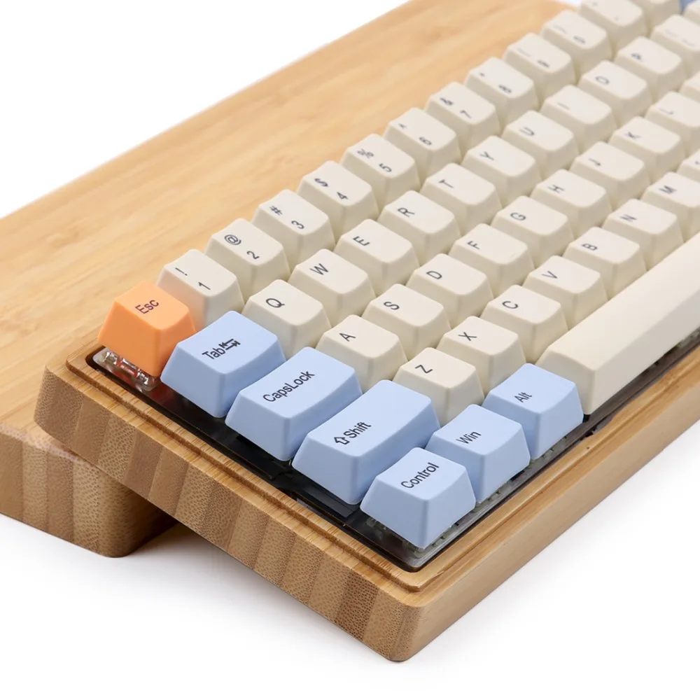 Синий бежевый оранжевый краситель Sub толстый PBT OEM профиль Keycap для dz60 gk64