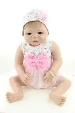 Newborn Boutique Realistic 22″ Anatomically Correct Real GIRL Baby Doll Full Silicone Vinyl Girl Reborn Baby Doll