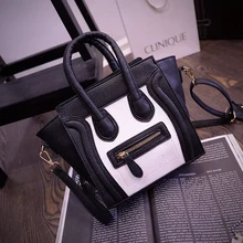 Mode personalisierte tasche farbblock smiley kleine taschen frauen messenger schultertasche t-98866