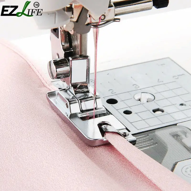 

1pc Multi-functional Domestic Sewing Machine Rolled Hem Foot Presser Hem Crimping Feet for Brother Singer Sewing Accessories