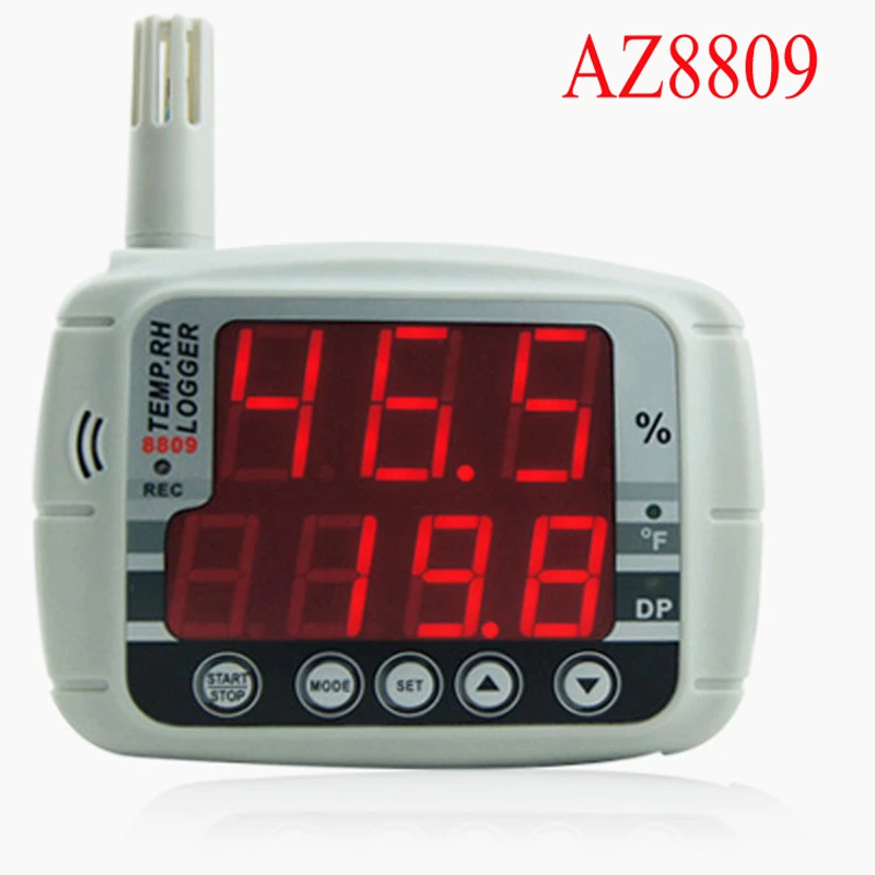 Hygrothermograph Humidity Data Logger Temperature Humidity AZ8809 USB Temperature Recorder LED Display Temperature Logger Hygrothermograph Humidity Data Logger Temperature Humidity AZ8809 USB Temperature Recorder LED Display Temperature Logger