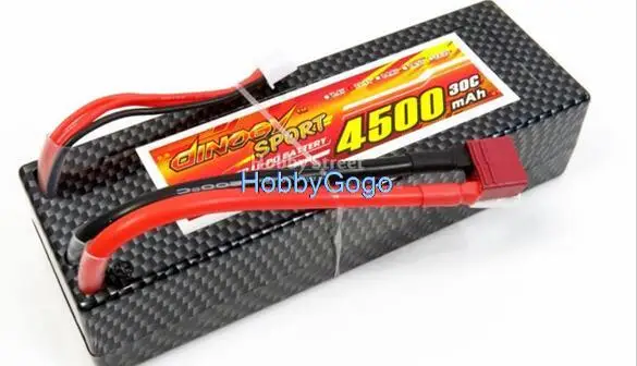 

Free shipping 4500mAh 11.1V 3S 30C High Rate Lipo battery Hardcase burst 60C for Electric car 1/8th 1/10th upgrade