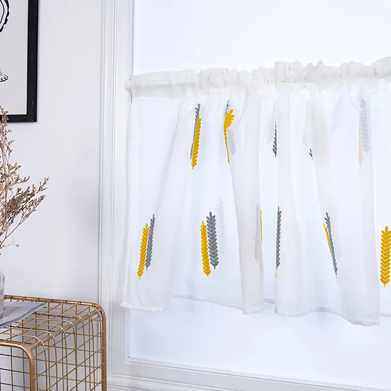 Короткие шторы Valance Pelmet вуаль занавески для гостиной спальни кухни окна жалюзи