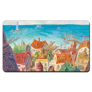 

(Rishdan Port Playmat) Board Games Playmats, Magical Card The Games Gathering Play Mat, Custom Design Playmat with Free Gift Bag