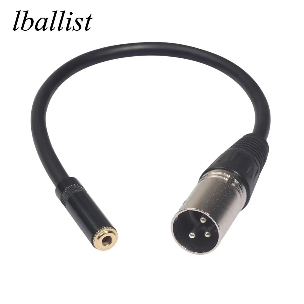 

lballist 30cm 3.5mm Stereo Female Jack to XLR Male OFC Audio Converter Cable Shielded