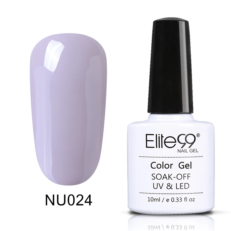 Elite99 фиолетовый Гель-лак для ногтей Полупостоянный лак для ногтей УФ-гель лак замачиваемый дизайн ногтей Лаковая эмаль - Цвет: NU024
