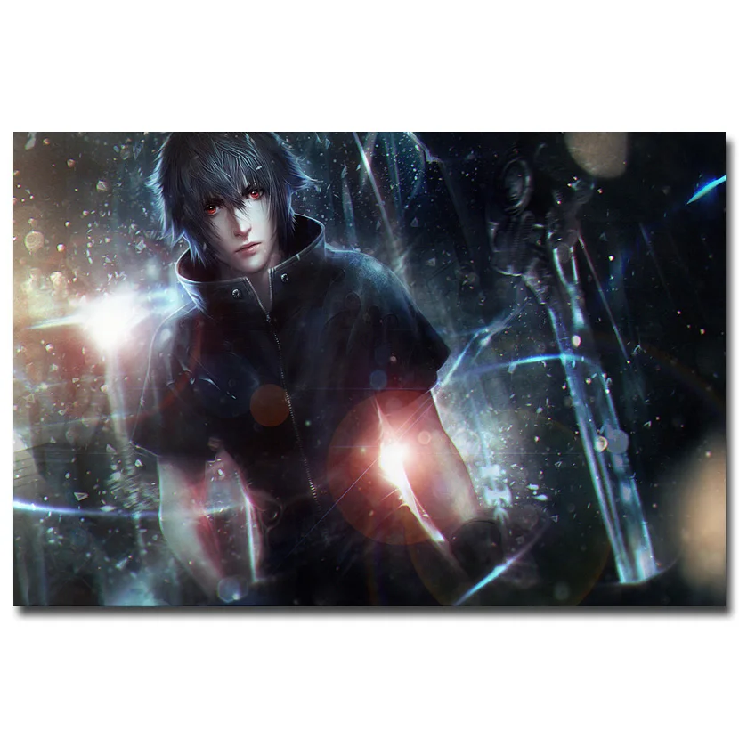 Final Fantasy XV Art Silk Fabric Poster Print 13x20 24x36 inch Vedio Game Noctis Pictures for Living Room Wall Decor 038 | Дом и сад