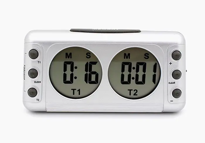 

Timer, reminder, two-channel display, digital clock, countdown, small alarm clock.
