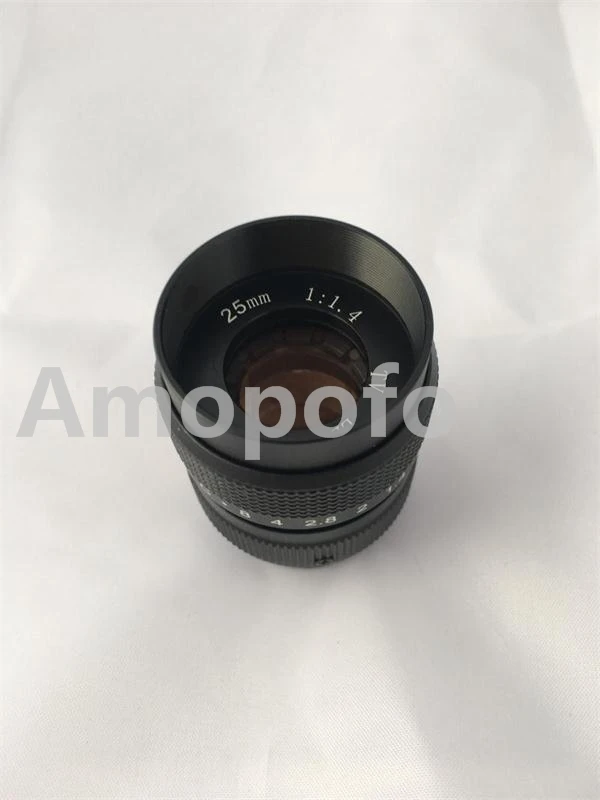 Amopofo C PQ + черный 25 мм F1.4 объектив видеонаблюдения крепление для Камеры Pentax Q/Q10/Q7/Q S1