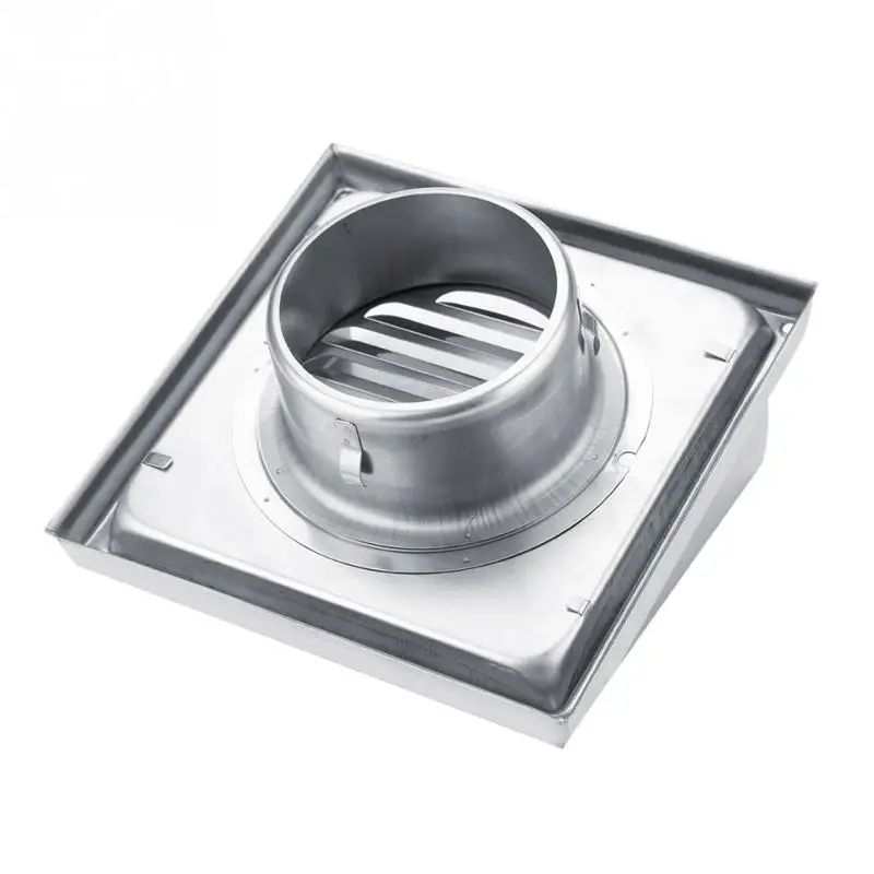 100mm Air Vent Duct Grill Stainless Steel Wall Square 100mm Air Vent Duct Grill Stainless