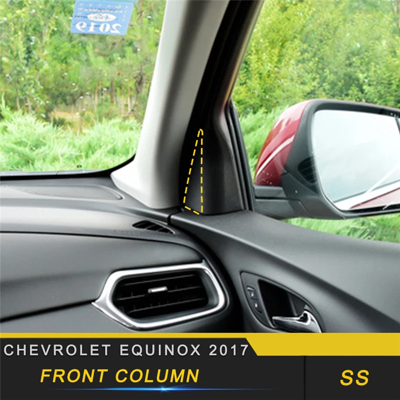 

For Chevrolet Equinox 2017 Car Styling Front Column Cover Trim Frame Sticker Interior Accessories