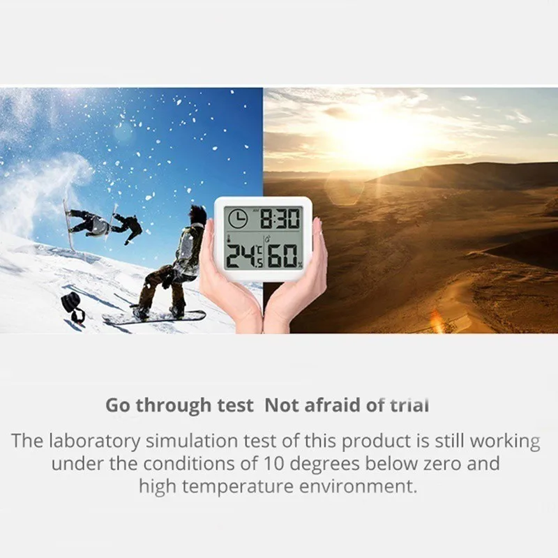 Цифровые часы термометр гигрометр электронные настольные ЖК-часы температура влажность настенные часы метеостанция внутренние часы