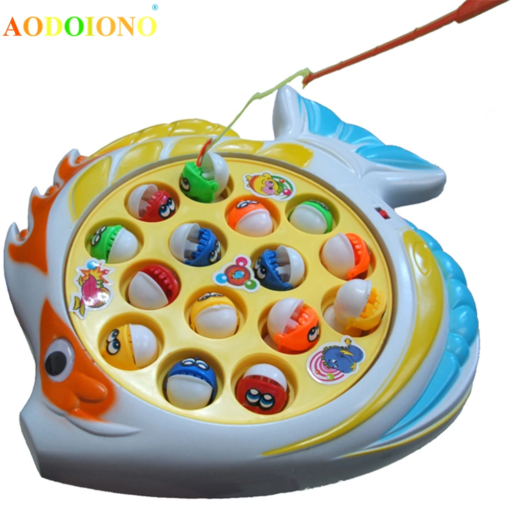 Электрическая Магнитная рыболовная игрушка, рыбки, играющие магниты с вращающейся пластиной, детские игры, развивающие игрушки для детей, спортивный комплекс