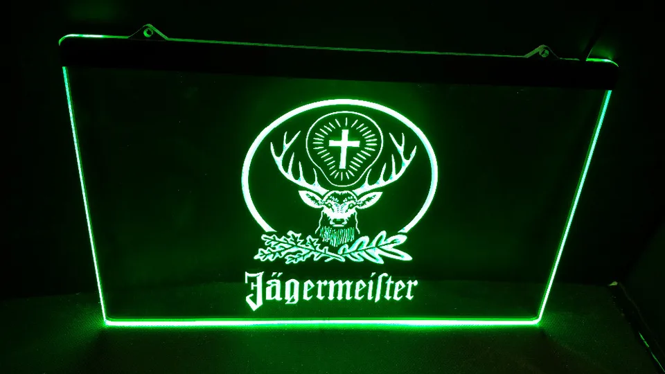 Jagermeister Deer head LED Neon Sign Bar