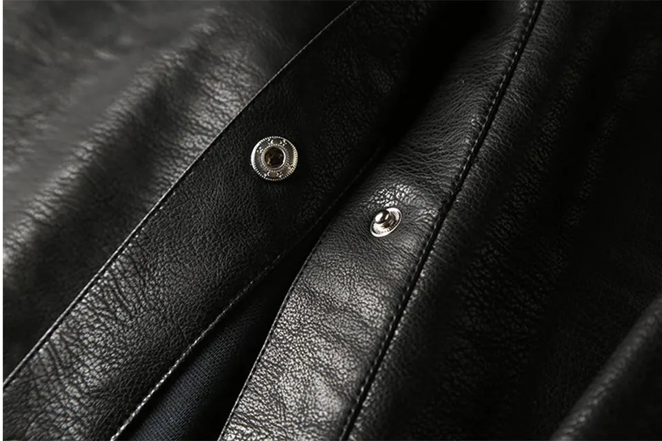 Women Fashion Black Loose Coat Fashion Street Faux Leather Rivets Punk Overcoat Spring Autumn Winter Straight Casual Long Jacket