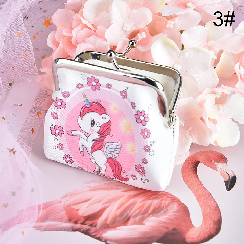 Женский кошелек с рисунком единорога, фламинго, милая маленькая сумка, клатч, кошелек, нулевой кошелек, модная сумка для монет - Цвет: 3