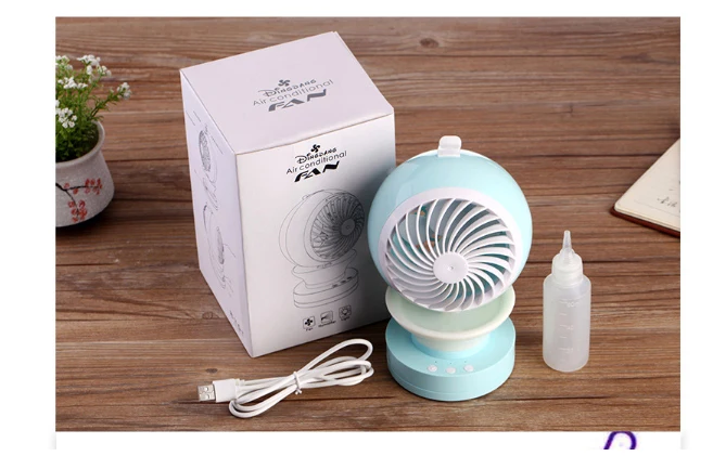 Air Conditioning Fan water Humidifier Refrigeration Desktop cooling mini fan Home 30D rotation head 2-Gear adjustment | Бытовая техника