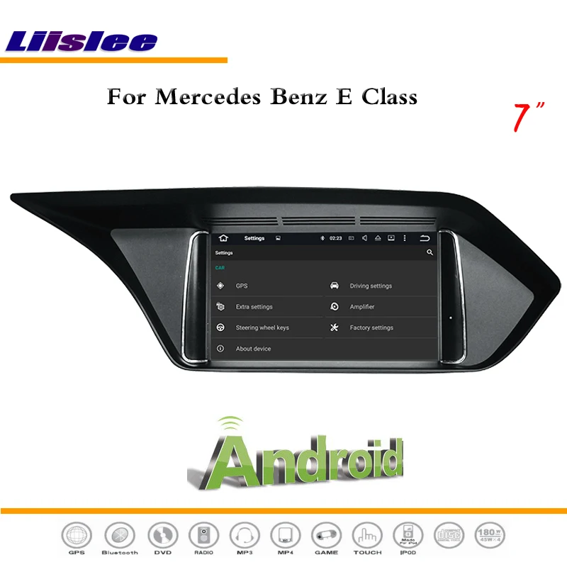Clearance Liislee Car Android Multimedia For Mercedes Benz E Class W213 2016~2017 AUX Radio Stereo CD DVD Player GPS Map Navigation System 2