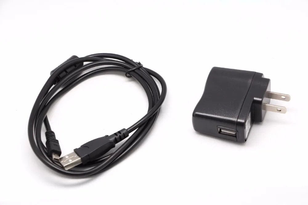 USB AC/DC Power Adapter Battery Charger+PC Cord For Sanyo Xacti VPC