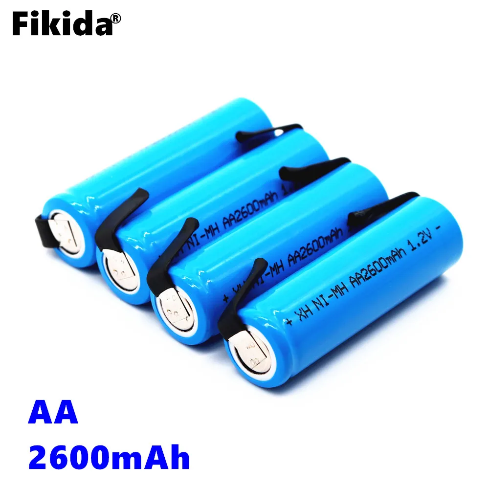 Daweikala AA Ni MH аккумуляторная батарея 2600 mAh 1 2 V с наконечником коврик паяльный для