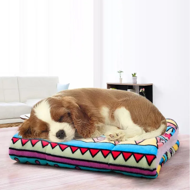 

2019 Dog Beds/Mats Large Soft Warm Dog Cat Pet Mat Bed Pad Self Heating Rug Thermal Washable Pillow Pet Beds Mats