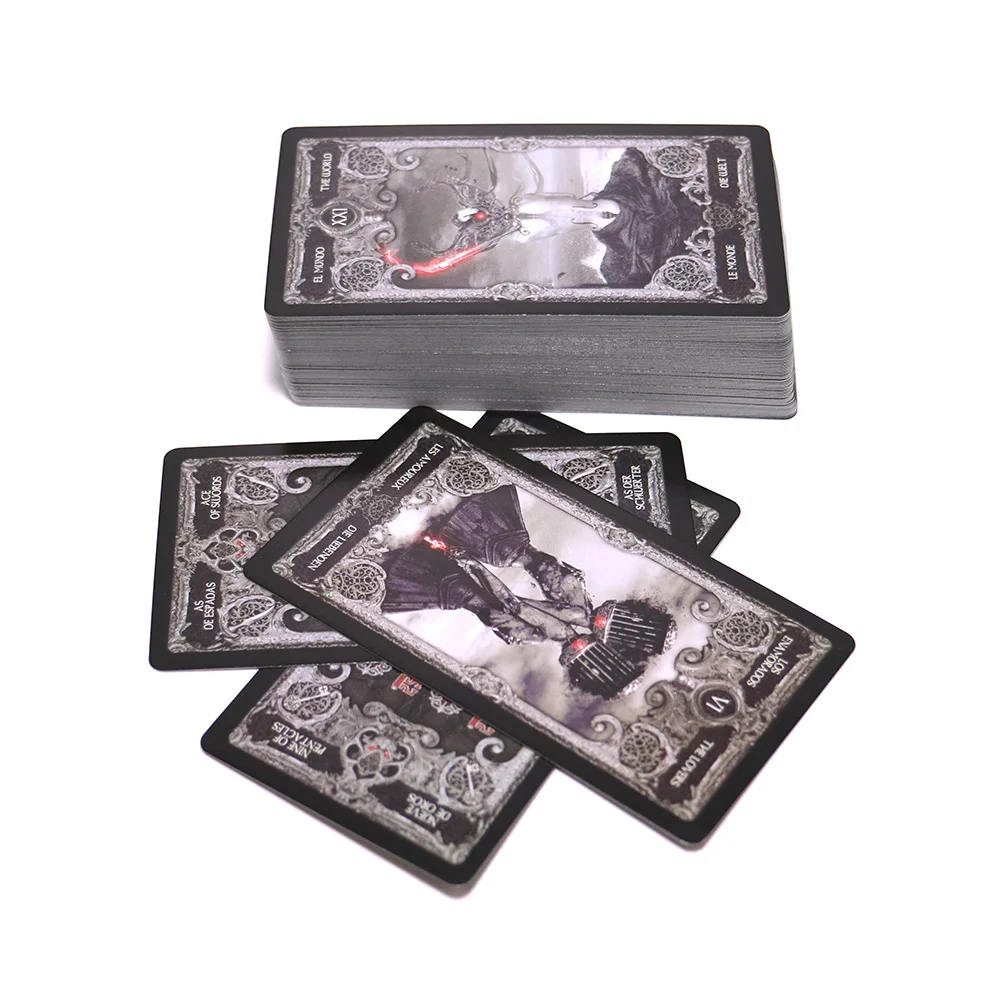 Английские испанские французские немецкие версии темные карты Таро deck deate divination