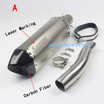 

Slip On For Suzuki GSXR600 K8 GSXR750 K9 2010 Modified Motorcycle Exhaust Escape Middle Link Pipe Motorbike Muffler DB Killer