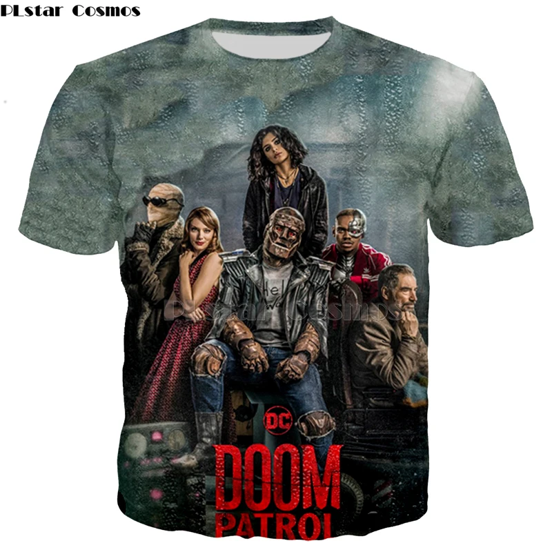

PLstar Cosmos men women clothing 2019 TV hot sale t shirt Marvel Comics DOOM PATROL tee 3D Print Hoodies sweaters Streetwear-16