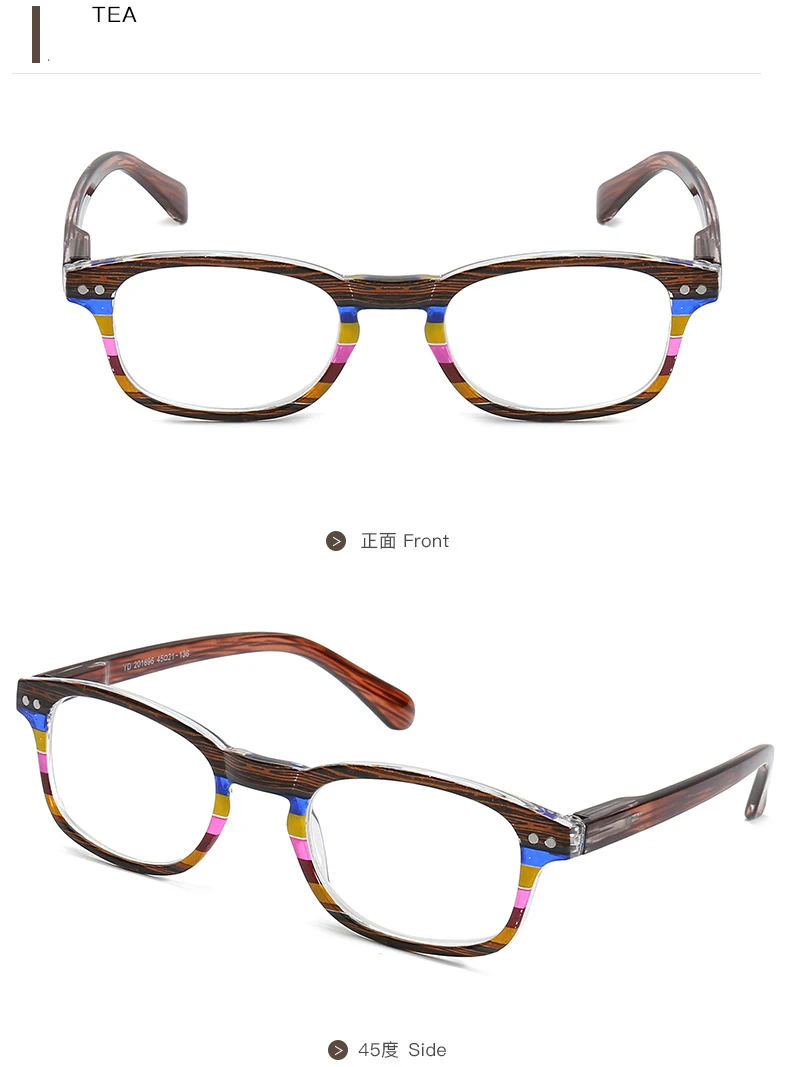 VCKA Модные цветные очки для чтения цветок храм очки wo мужчины бренд дизайн Анти-усталость смола линзы очки для чтения