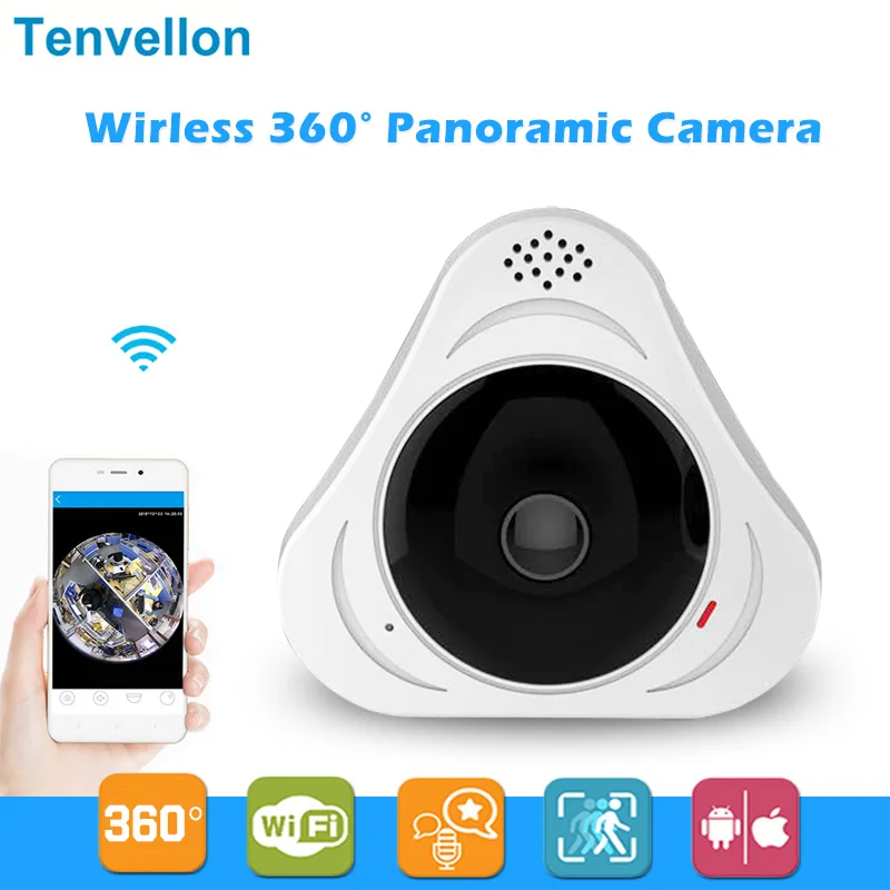 

960P 3D VR WI-FI Camera 360 Degree Panoramic IP Camera 1.3MP FIsheye Wireless Wifi Smart Camera TF Card IR Baby Monitor Remote