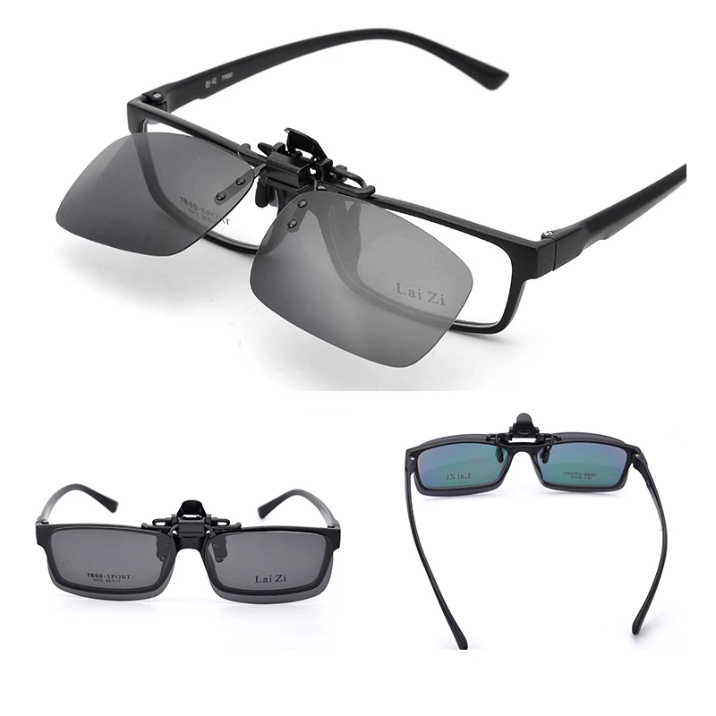 Модные поляризованные солнцезащитные очки с клипсой на близорукость очки для вождения для путешествий ночного видения легко флип солнцезащитные очки Oculos