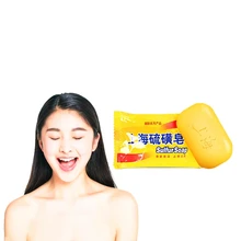 Приятный эффект ручной работы Сера мыло 85 г клещ от акне, псориаза мыло глубокое очищение противозудный перхоти мыть уход за волосами