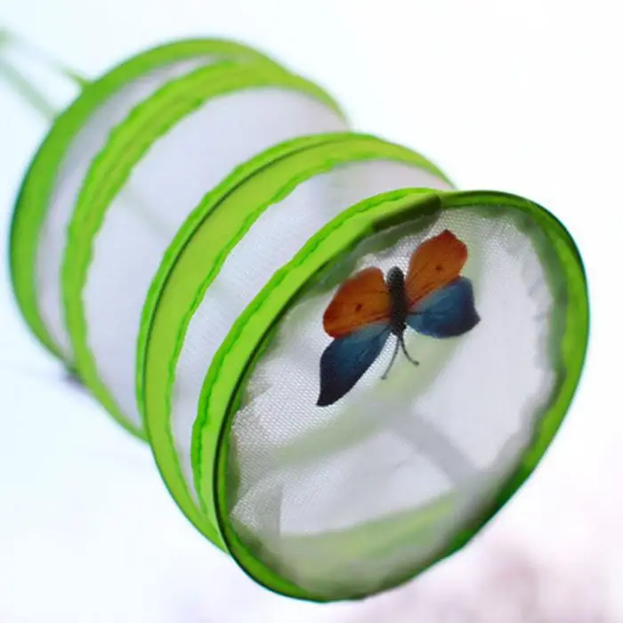 Горячая Складная сетка бабочка насекомых клетки для обитания с ручкой и молнией FP8