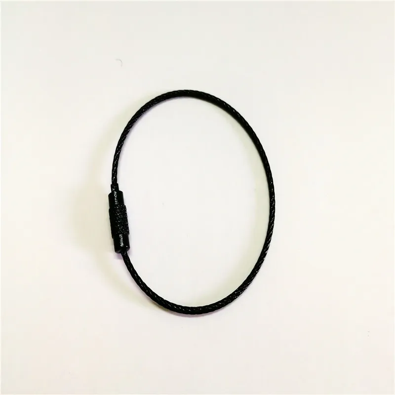 black 1pcs Новинка, брелок для ключей из нержавеющей стали, для выпечки, цветной, яркий цвет, для автомобиля, брелок для ключей, кольцо, держатель - Название цвета: black 1pcs