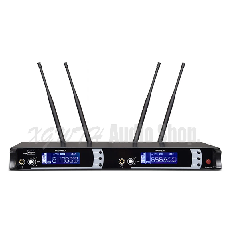 SKM9000 4 Antenna for Stage DJ Karaoke Dual Rose