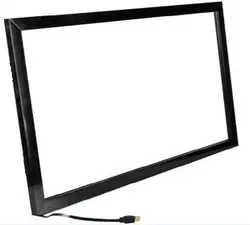 Лучшая цена 58 "usb ir touch screen overlay kit, формат 16:9-4 точки для интерактивного стола, Интерактивная стена, сенсорный киоск и т. д