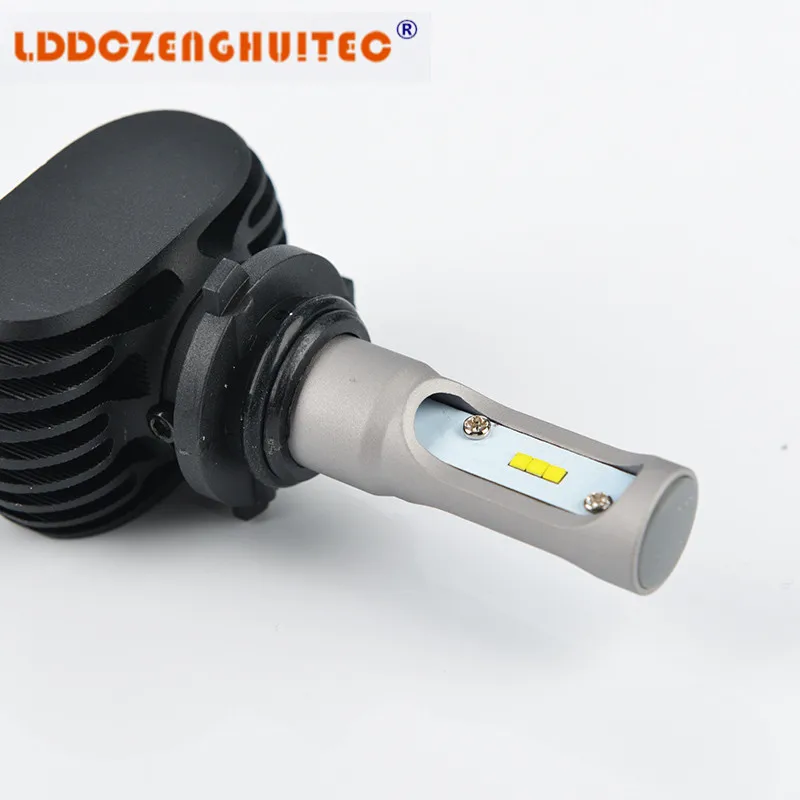 

LDDCZENGHUITEC H7 Headlight H13 9005 HB3 9006 HB4 Led H4 Car Bulb 6500K CSP Chip 50W 8000lm Fan-less H8 H11 Fog Lamp All-in-one