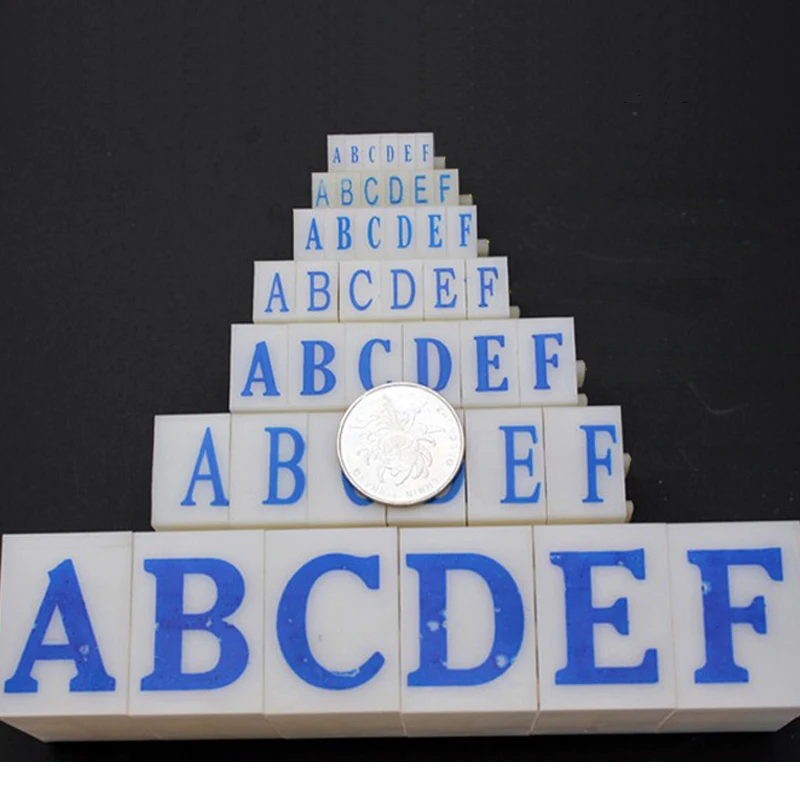 DIY ремесла английская печать чернил печать от A до Z буквы цифровой номер шаблон Алфавит сочетание символ печать