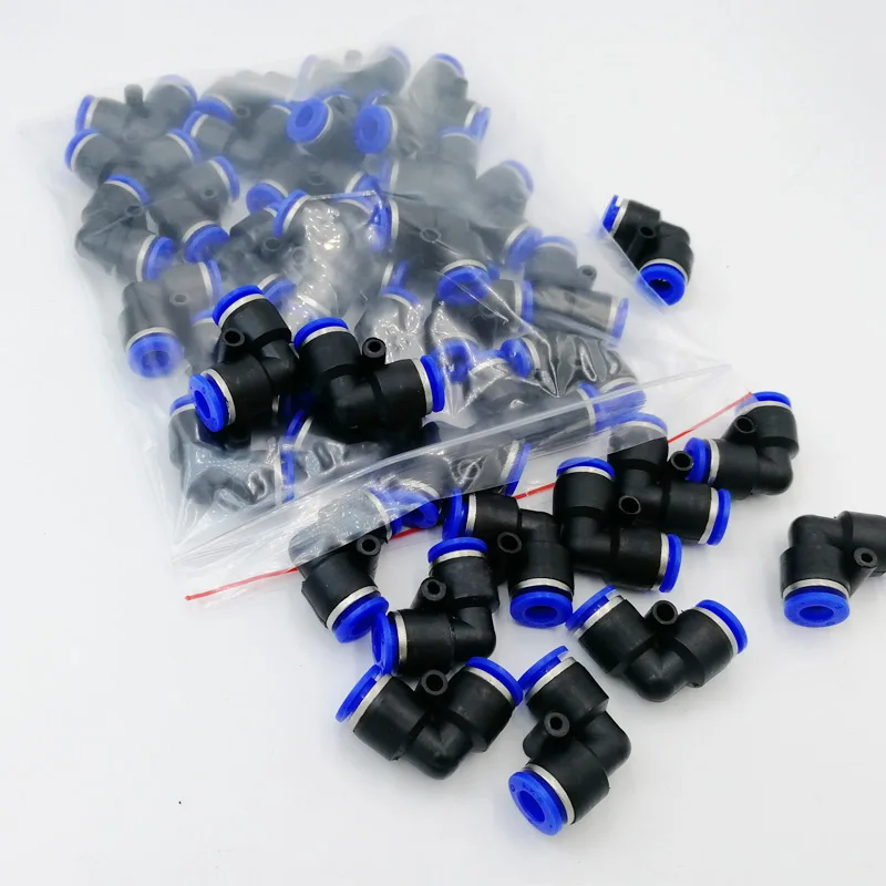 

100pcs pv-06 pneumatic fittings push type quick joint fittings