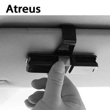 

Atreus Car Sun Visor Clip Holder Sunglass Glasses Interior Accessories For Peugeot 307 407 207 301 Renault Megane 2 3 Logan