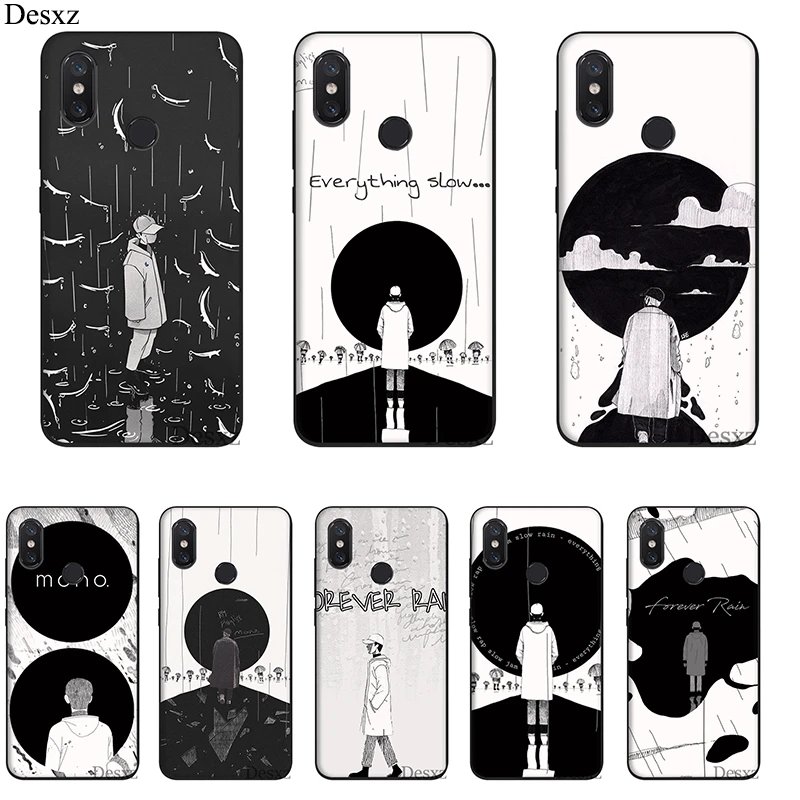 

Desxz Silicone Mobile Phone Case For Redmi Note 4 4X 5A 5 6 7 Pro Prime Cover RM Mono Bag Shell