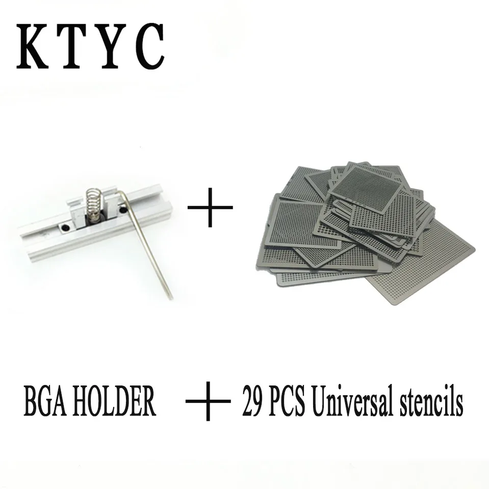 Ktyc 29 шт. Универсальный прямой нагрева BGA Трафареты Шаблоны + bga-джиг для чип