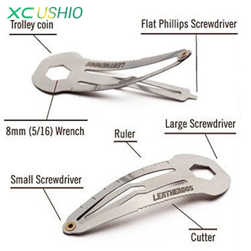 

3 Pcs Multifunctional Stainless Steel Hairpin Hair Clip Ruler Saw Cutter Screwdriver Wrench 8 In 1 Pocket Utility Survival Tool