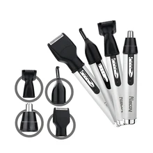 EU/US вилка Бритва для тела 4 в 1 перезаряжаемый электрический триммер ушной Нос волос бритва-Триммер Борода станок для бритья