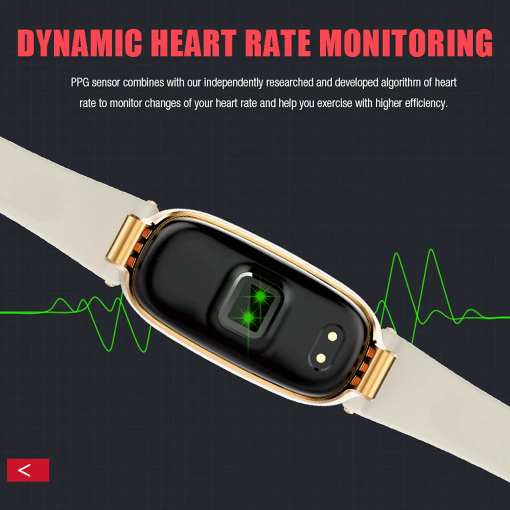 SIKEMEI Smart Wristband Women Waterproof Fitness Bracelet Heart Rate Monitor Sport Band Watch Gift to Lady for iPhone Android