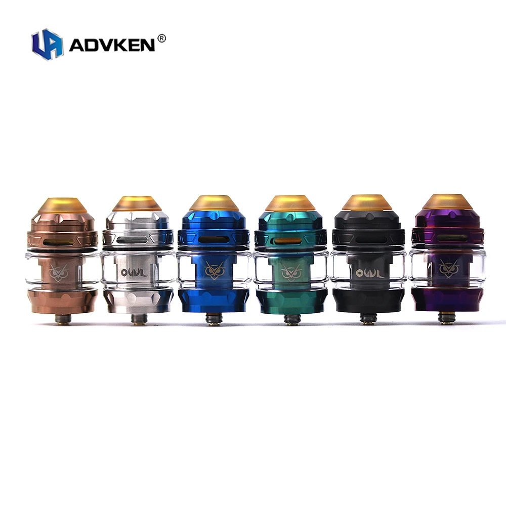 

Original Advken OWL Sub Ohm Tank 4ml with Mesh Coil 0.2ohm/0.16ohm 510 Thread Electronic Cigarette vape tank