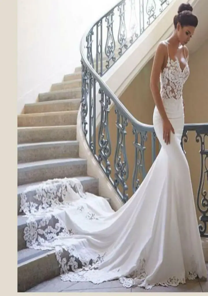 Eslieb высококачественные кружевные свадебные платья русалки 2019 Vestido de
