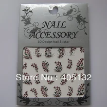 20 листов/партия смешанные BLE-D серии блестящие фрукты и точки милые наклейки для ногтей