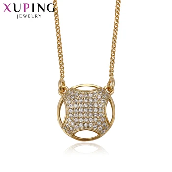 

Xuping Elegant Necklace Gold Color Plated Long Necklace Chain Jewelry for Women Thanksgiving Gifts 41912