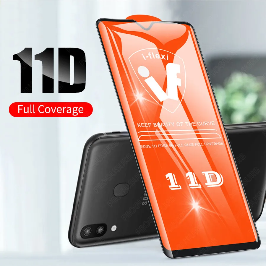 

New11D Full Cover Glue Tempered Glass Screen Protector For Samsung Galaxy S10E M20 M30 A30 A50 A70 A80 A90 A6 A8 Plus A7 A9 2018